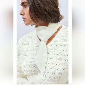 Zara Bow Collar Knit Sweater